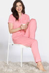 Zivame Cotton Tencel Pyjama Set - Pink Icing — thumbnail 4